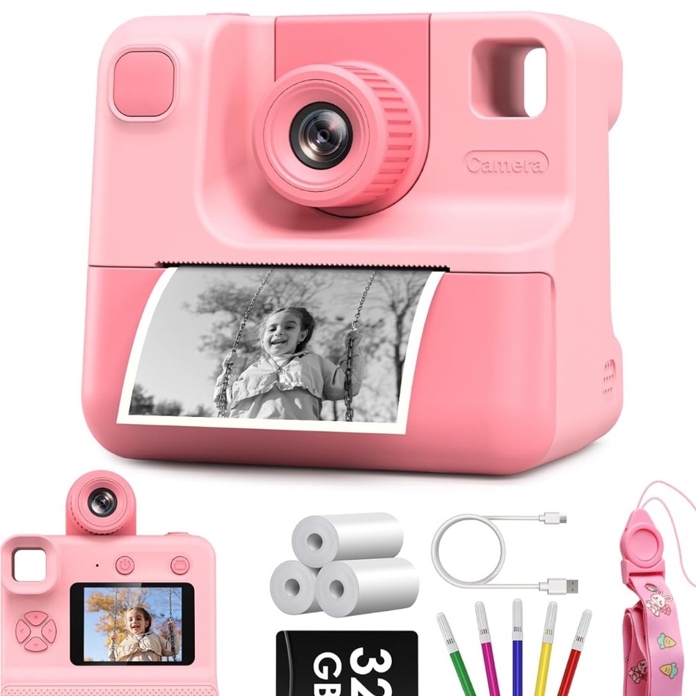 NWT Kids Print Camera (Pink) - Picture 3 of 4